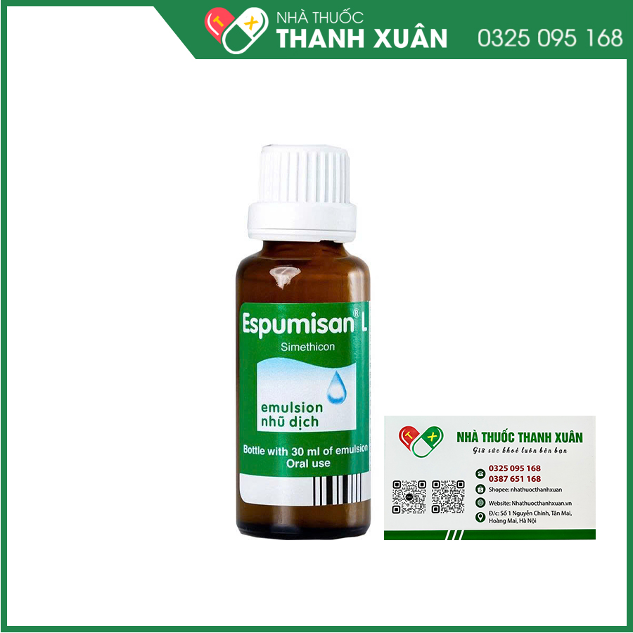Espumisan L thuốc điều trị đầy hơi, chướng bụng
